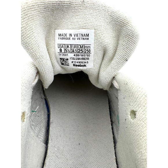 Reebok Classic Sneakers Women's 1Y3501 Ivory Leather Shoes Size 8 Retro Athletic - Picture 12 of 16